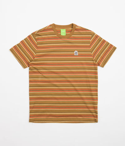 HUF Crown Stripe Knit T-Shirt - Burnt Orange