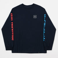 HUF Domestic Long Sleeve T-Shirt - Navy thumbnail