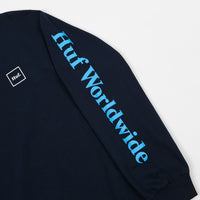 HUF Domestic Long Sleeve T-Shirt - Navy thumbnail