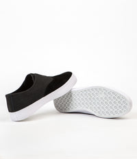 HUF Dylan Slip On Shoes - Black / Black / White | Flatspot