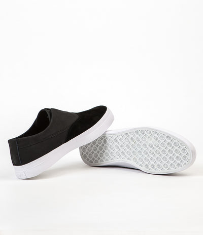 HUF Dylan Slip On Shoes - Black / Black / White