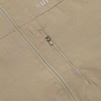 HUF Essentials Zip Standard Shell Jacket - Khaki thumbnail