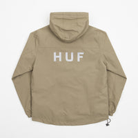 HUF Essentials Zip Standard Shell Jacket - Khaki thumbnail