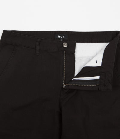 HUF Fulton Chino Trousers - Black