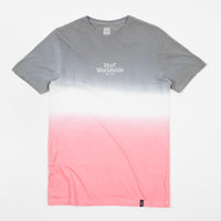 HUF Garment Dip Dye T-Shirt - Grey / White / Pink thumbnail