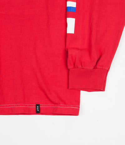 HUF Global Domination Long Sleeve T-Shirt - Scarlet