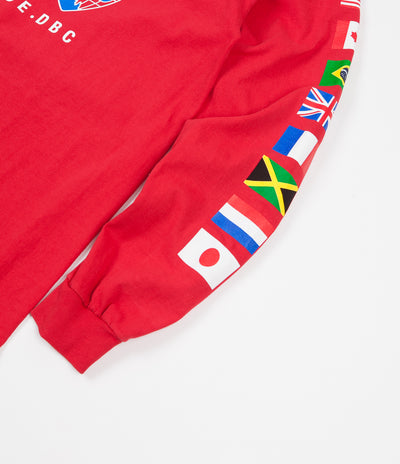 HUF Global Domination Long Sleeve T-Shirt - Scarlet