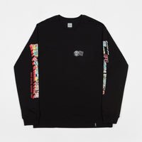 HUF Greetings Long Sleeve Pocket T-Shirt - Black thumbnail