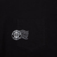 HUF Greetings Long Sleeve Pocket T-Shirt - Black thumbnail