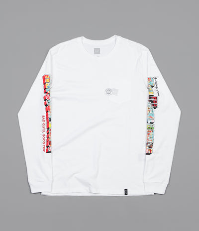 HUF Greetings Long Sleeve Pocket T-Shirt - White