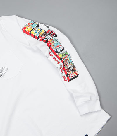 HUF Greetings Long Sleeve Pocket T-Shirt - White