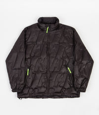 HUF Monogram Puffer Jacket - Black