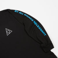 HUF Multi Triple Triangle Long Sleeve T-Shirt - Black thumbnail