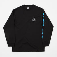 HUF Multi Triple Triangle Long Sleeve T-Shirt - Black thumbnail