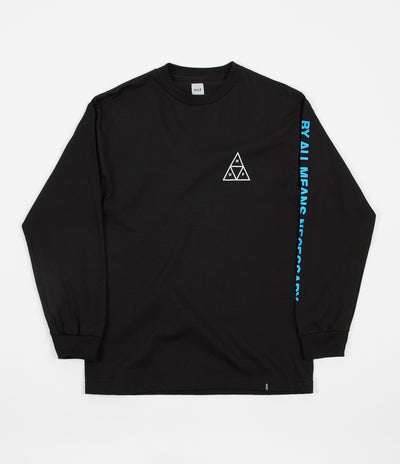 HUF Multi Triple Triangle Long Sleeve T-Shirt - Black