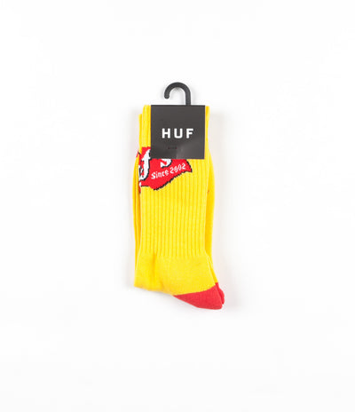 HUF Mustard Crew Socks - Yellow