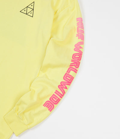 HUF Neo TT Long Sleeve T-Shirt - Super Lemon