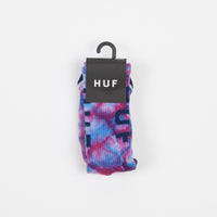 HUF OG Logo Tie Dye Socks - Purple thumbnail