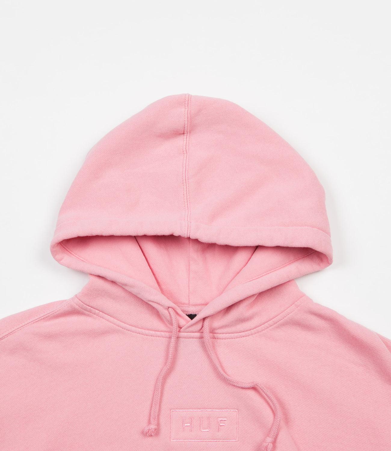 HUF Overdye Bar Logo Hooded Sweatshirt Pink Flatspot