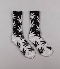 HUF Colour Block Plantlife Crew Socks - Black / Grey