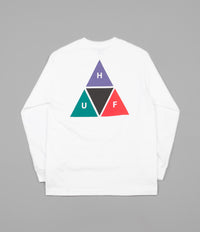 HUF Prism Triple Triangle Long Sleeve T-Shirt - White