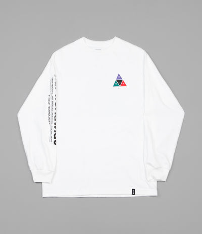 HUF Prism Triple Triangle Long Sleeve T-Shirt - White