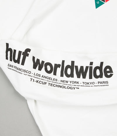 HUF Prism Triple Triangle Long Sleeve T-Shirt - White