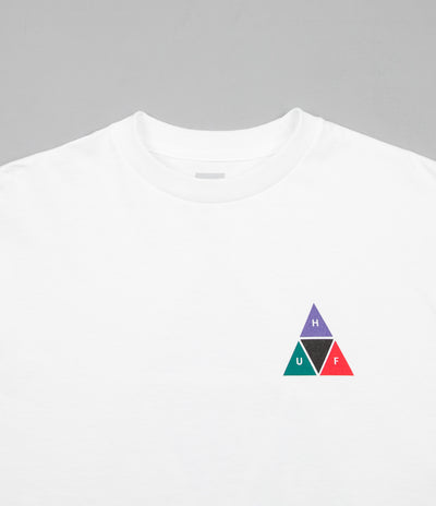 HUF Prism Triple Triangle Long Sleeve T-Shirt - White