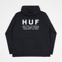 HUF Regional Tour Anorak Jacket - Black thumbnail