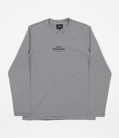 HUF Royal Stripe Long Sleeve Shirt - White / Black