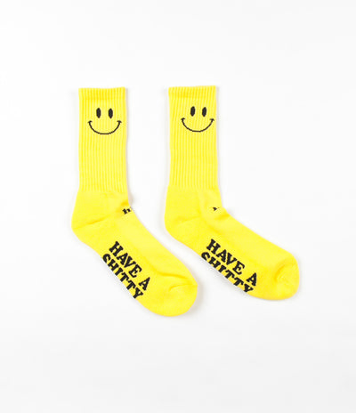 HUF Smiley Crew Socks - Yellow