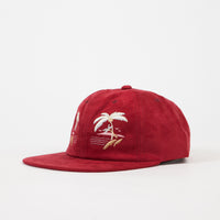 HUF Souvenir 6 Panel Cap - Burgundy thumbnail