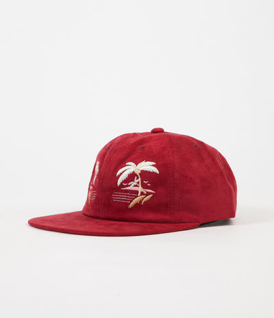 HUF Souvenir 6 Panel Cap - Burgundy