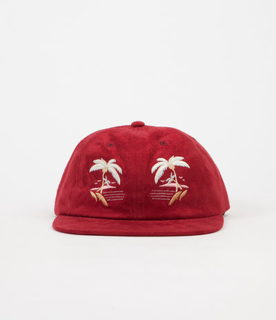 HUF Souvenir 6 Panel Cap - Burgundy