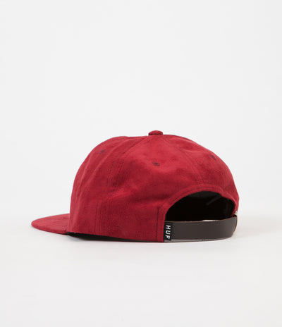 HUF Souvenir 6 Panel Cap - Burgundy