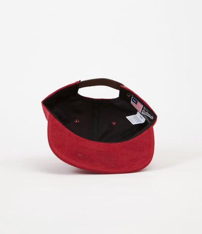 HUF Souvenir 6 Panel Cap - Burgundy