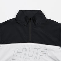 HUF Stadium Half Zip Track Jacket - Black thumbnail