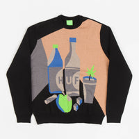 HUF Still Life Crewneck Sweatshirt - Black thumbnail