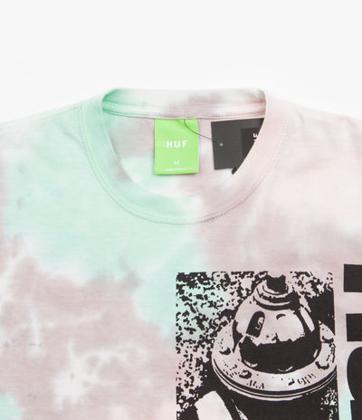 HUF The Plug Tie-Dye T-Shirt - Light Grey