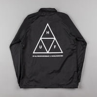 HUF Triple Triangle Coaches Jacket - Black thumbnail