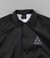 HUF Triple Triangle Coaches Jacket Black Flatspot