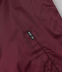 HUF Triple Triangle Coaches Jacket - Maroon | Flatspot