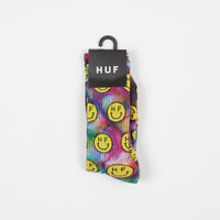 HUF Trippy Smiles Crew Socks - Multi thumbnail