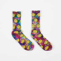 HUF Trippy Smiles Crew Socks - Multi thumbnail