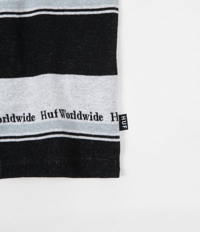 HUF Worldwide Stripe Knit T-Shirt - Black