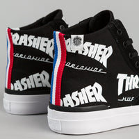 HUF x Thrasher Classic Hi Shoes - Black thumbnail