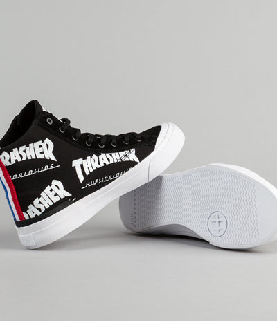 HUF x Thrasher Classic Hi Shoes - Black