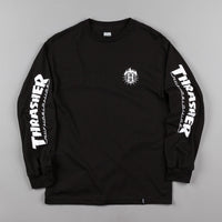 HUF x Thrasher TDS Long Sleeve T-Shirt - Black thumbnail