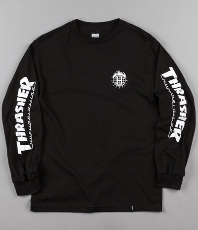 HUF x Thrasher TDS Long Sleeve T-Shirt - Black