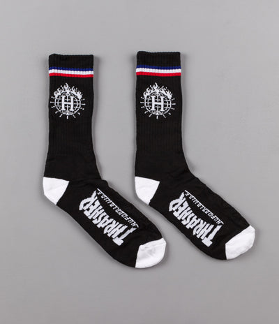 HUF x Thrasher TDS Socks & Can - Black